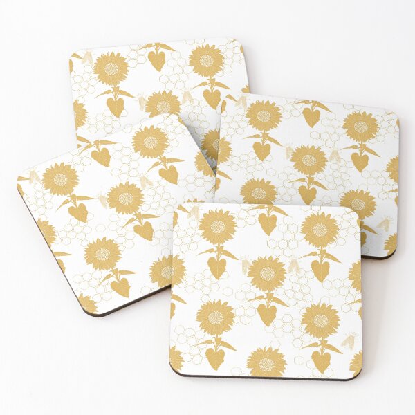 Item preview, Sunflower and Honeybees designed and sold by dyesandpigments.