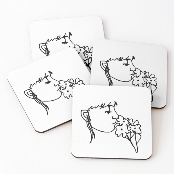Item preview, Smelling Flowers One lined Art designed and sold by wildjellybeans.