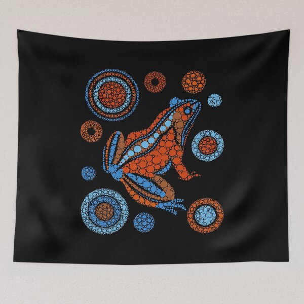 Item preview, Aboriginal Dot Art Frog Color designed and sold by shopPraPra.