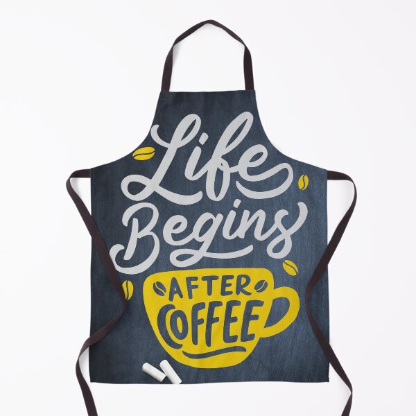 Item preview, Life begins after Coffee — ☕ Coffee blackboard lettering quote designed and sold by GreekTavern1979.