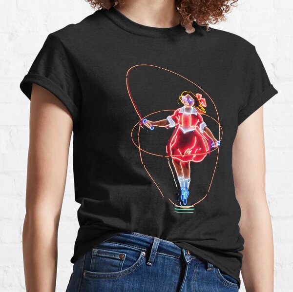 Neon Sign, Skipping Girl Vinegar, Melbourne, Australia Classic T-Shirt