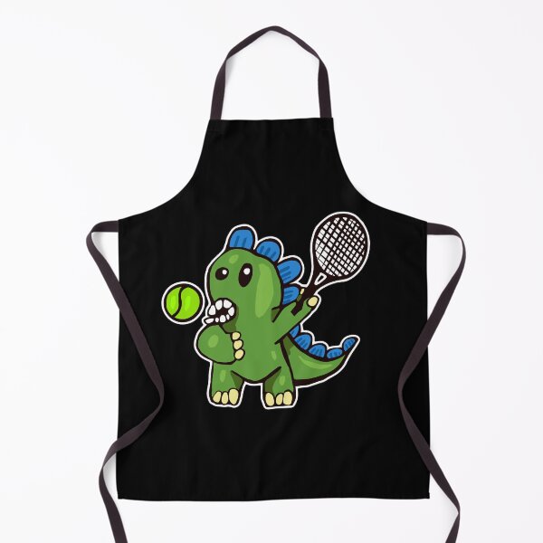 Item preview, Dinosaur Playing Tennis designed and sold by wildjellybeans.
