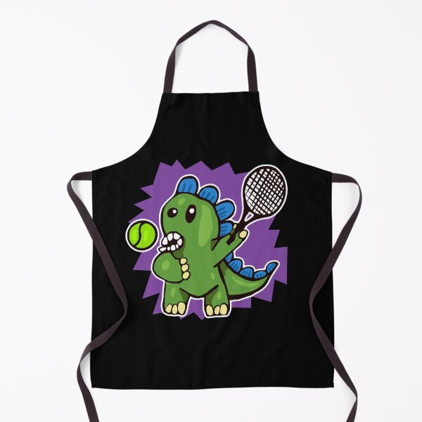 Item preview, Dinosaur Playing Tennis Purple designed and sold by wildjellybeans.