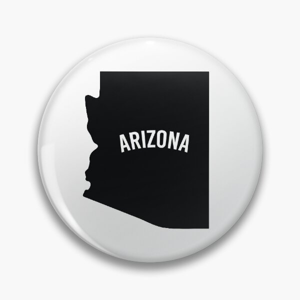 Item preview, Arizona State Outline Silhouette With Text designed and sold by qdesigns-az.