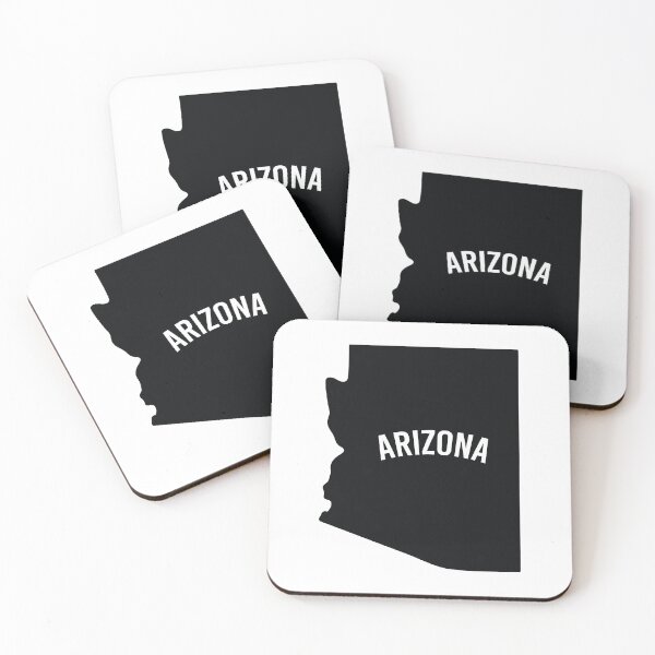 Item preview, Arizona State Outline Silhouette With Text designed and sold by qdesigns-az.