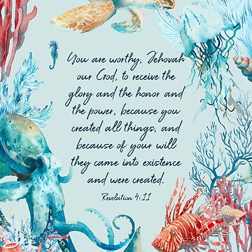 Artwork thumbnail, Revelation 4:11 by Paper Bee Gift Shop