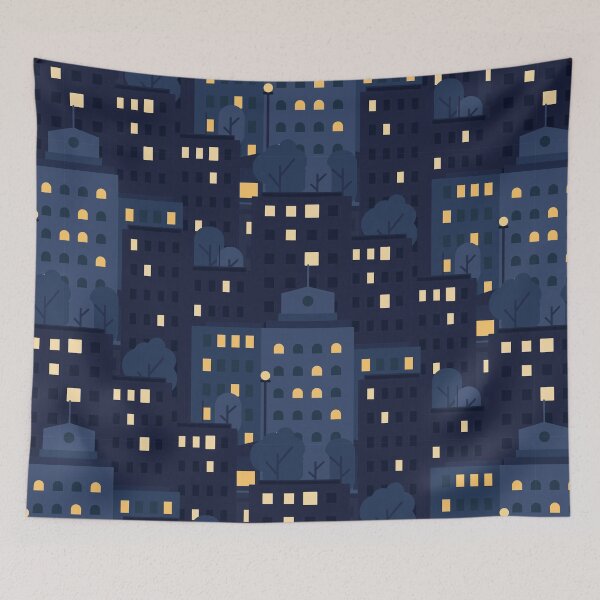 Item preview, City at Night designed and sold by murkyswamp.