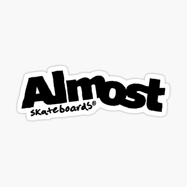 ALMOST SKATEBOARDS Skateboard Sticker World Logo 