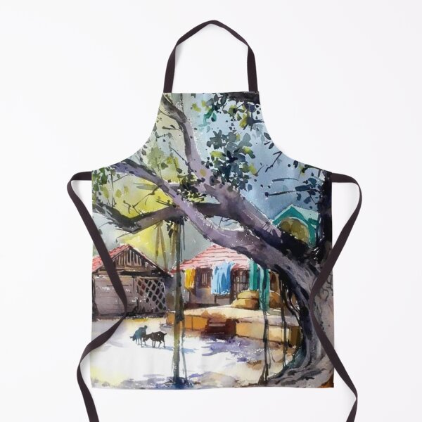 Item preview, painting view of a rural background designed and sold by VIVEK KUMAR RAI.