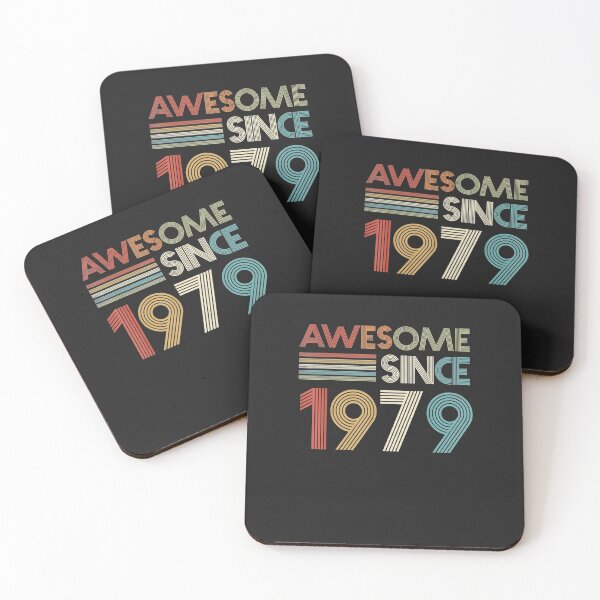 Item preview, Awesome Since 1979 Shirt Retro 42nd Birthday T-Shirt designed and sold by WilmaMcMillan.