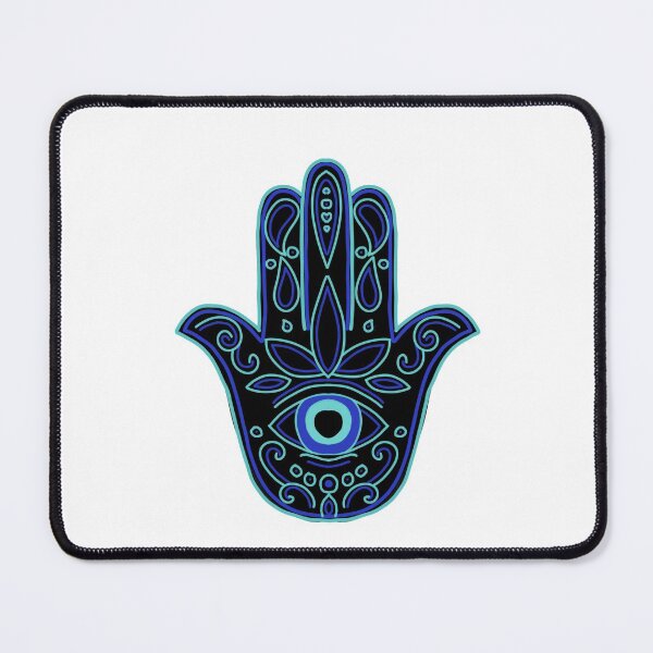 Item preview, Evil eye hamsa hand / blue eye spiritual hand designed and sold by AkiruzArt.