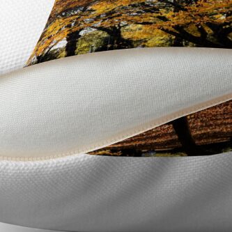 Alternate view of Autumnal scene Throw Pillow