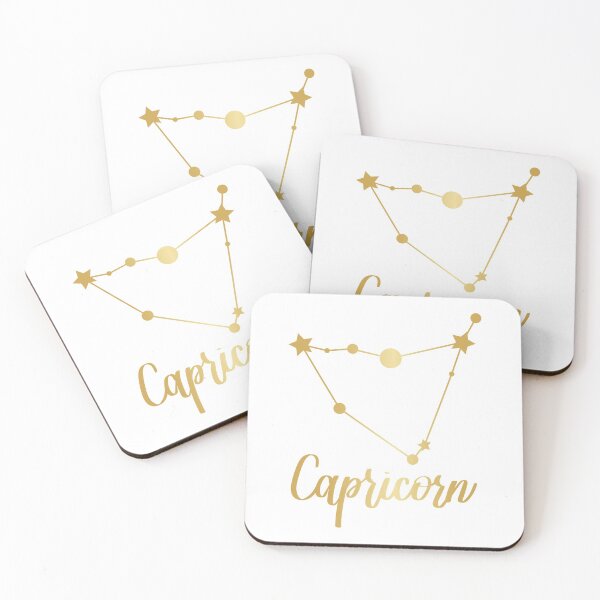 Item preview, Capricorn Zodiac Constellation in Gold designed and sold by Kelly Leung.