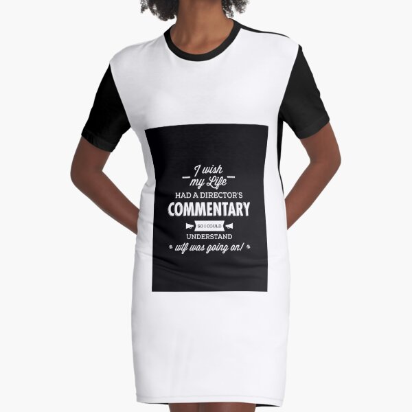 Directors Commentary Graphic T-Shirt Dress