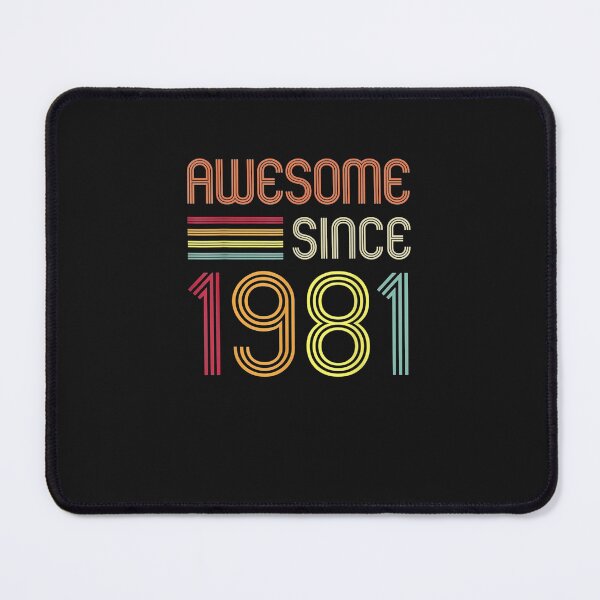 Item preview, Awesome Since 1981 41st Birthday Retro T-Shirt designed and sold by TinaWinsor.