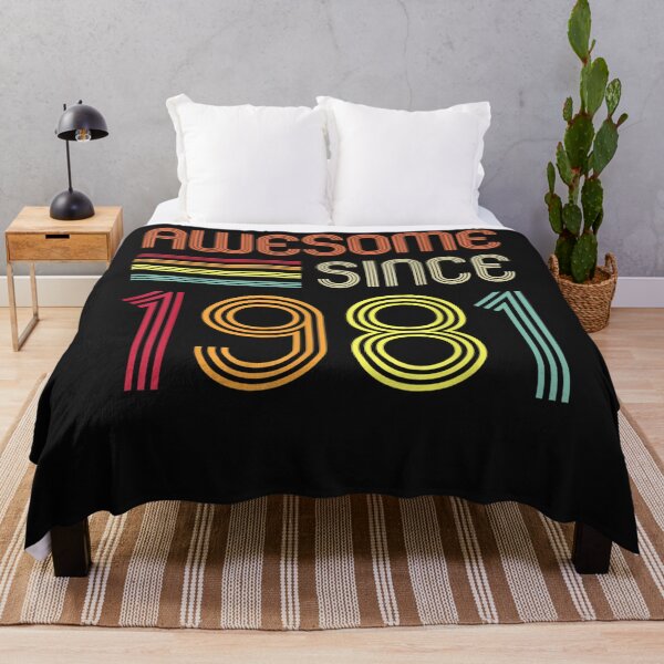Item preview, Awesome Since 1981 41st Birthday Retro T-Shirt designed and sold by TinaWinsor.
