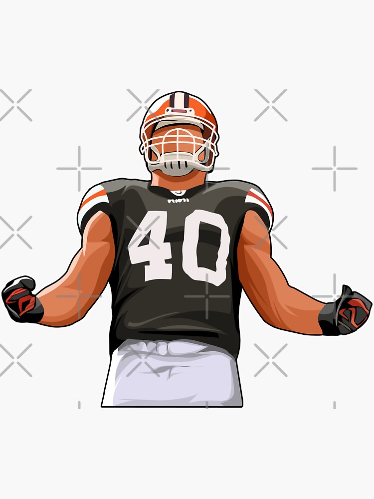 Peyton Hillis #40 Anger Reaction' Sticker for Sale by GetBound18