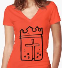king arthur Women's Fitted V-Neck T-Shirt