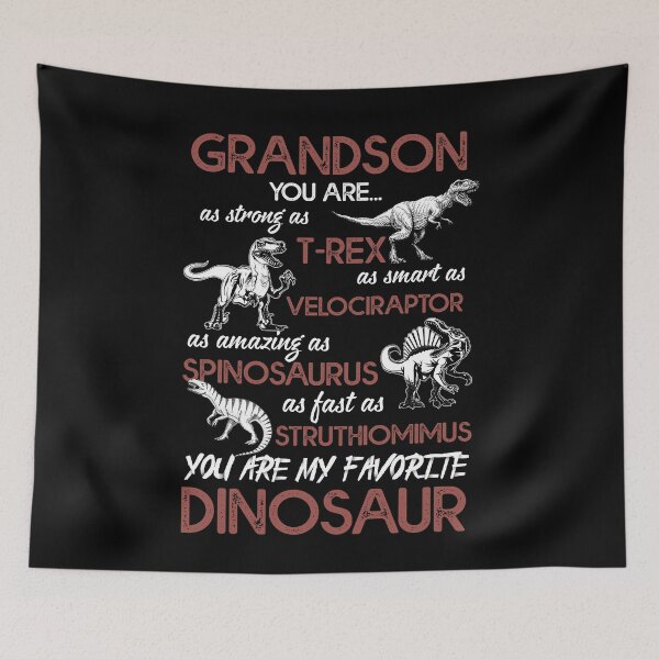 Item preview, Grandson You Are As Strong As T-Rex, Smart As Velociraptort designed and sold by Teobaldo.