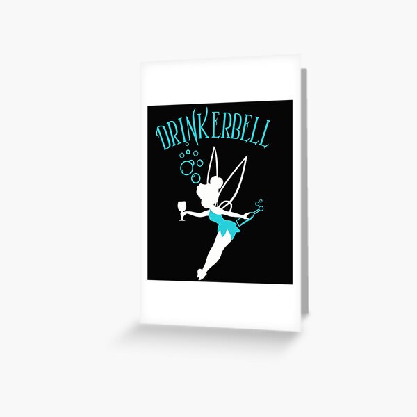 Blue Tinkerbell Greeting Card