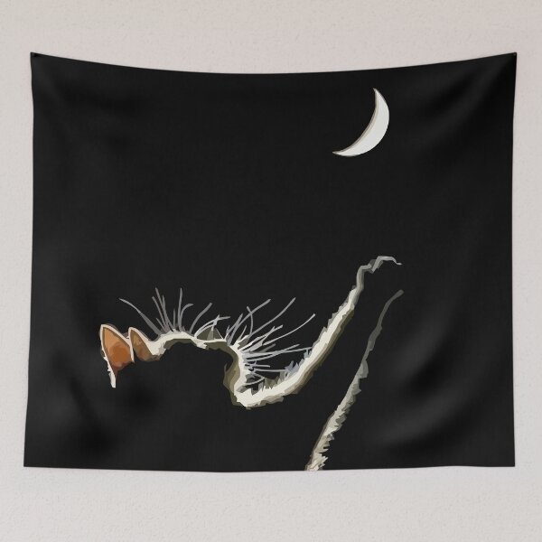 Item preview, Moon Cat Kitty Reach To The Moon designed and sold by teenugs.