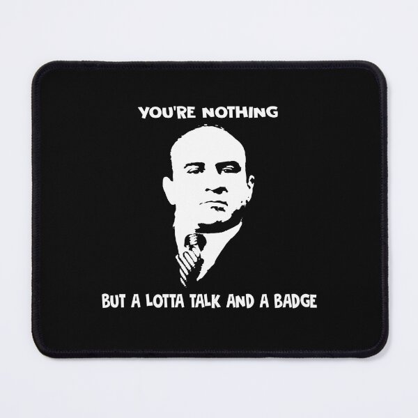 Item preview, You're nothing but a lotta talk and a badge poster designed and sold by thuythu648.
