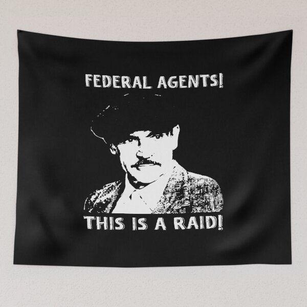 Item preview, Federal agents this is a raid poster vintage designed and sold by thuythu648.