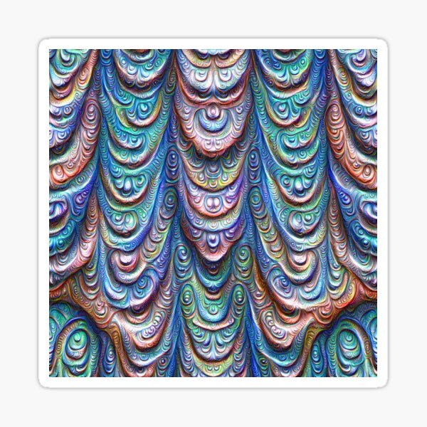 Frozen liquid Impression #DeepDream #Art Sticker