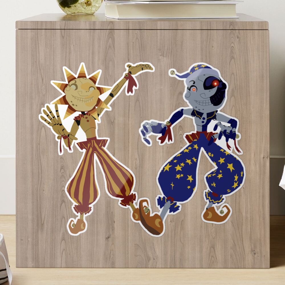 FNAF:SB Sun and Moon Animatronic Stickers -  Sweden