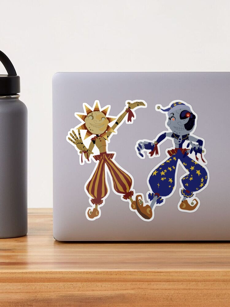 Sun & Moon Animatronics Sticker for Sale by MtnDew3301