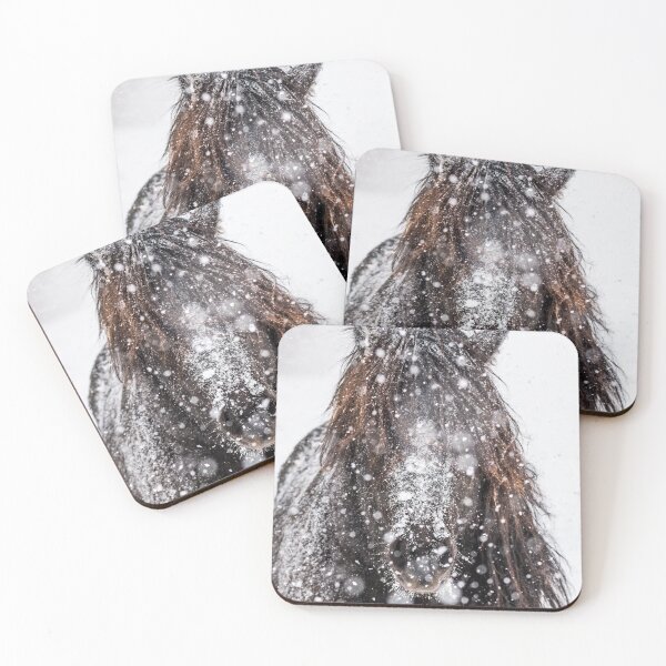 Item preview, Icelander stallion in the drifting snow designed and sold by Ingo Gerlach.