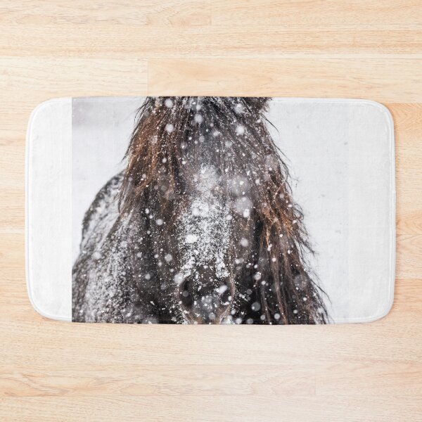 Item preview, Icelander stallion in the drifting snow designed and sold by Ingo Gerlach.