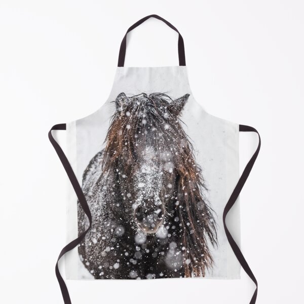 Item preview, Icelander stallion in the drifting snow designed and sold by Ingo Gerlach.