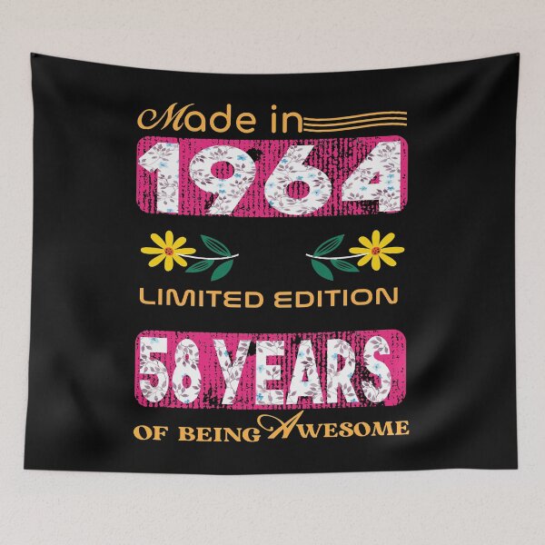 Item preview, made in 1964 58 years of being awesome, happy birthday 58 years old, Born in 1964 designed and sold by PeightonBonzoi.