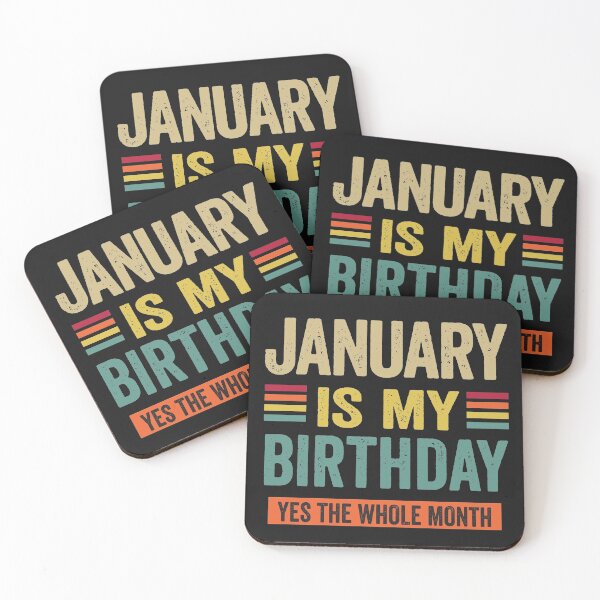 Item preview,  January Is My Birthday The Whole Month Vintage  designed and sold by BahaaIB.