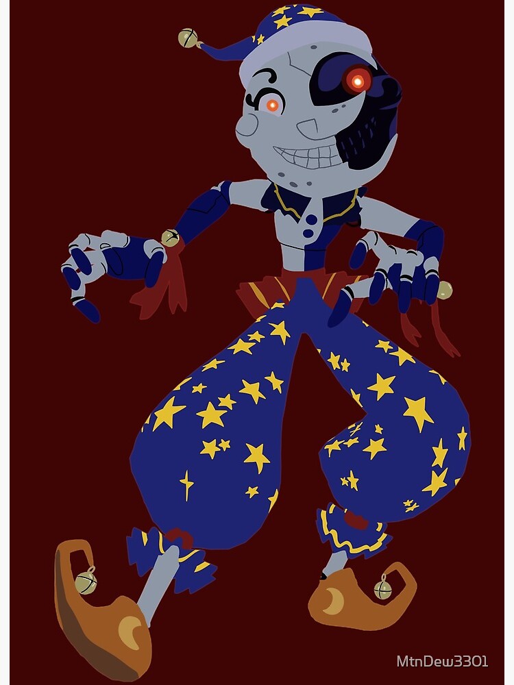 Moon Animatronic - FNAF Security Breach Art Board Print for Sale by  MtnDew3301