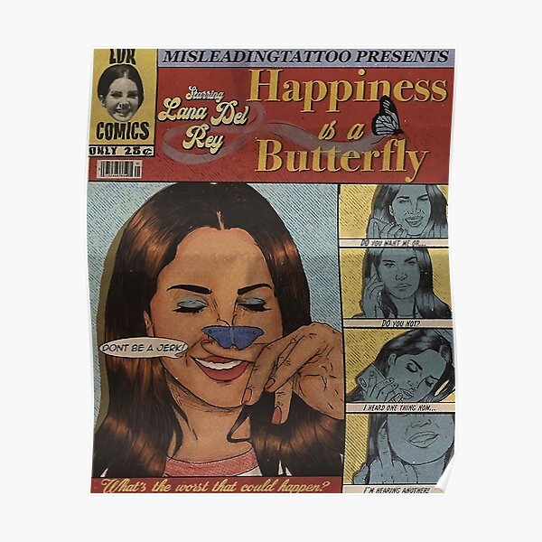 Happiness Is A Butterfly Poster