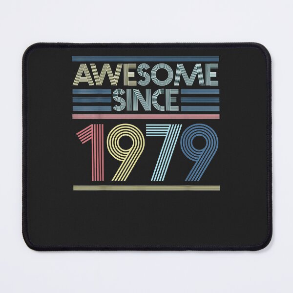 Item preview, Vintage 43rd Birthday Gifts - Awesome Since 1979 T-Shirt designed and sold by WilmaMcMillan.