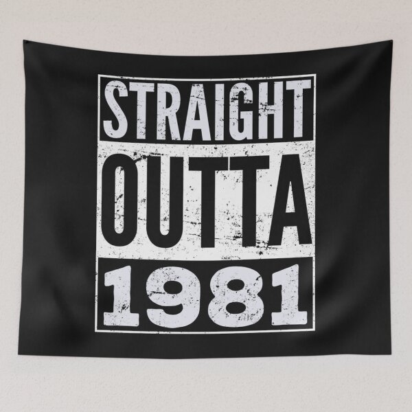 Item preview, Straight Outta 1981 Funny Birthday Gift Pullover Hoodie designed and sold by TinaWinsor.