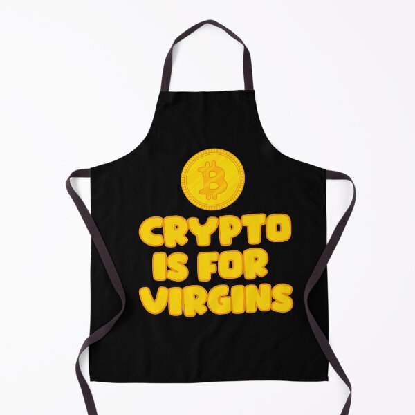 Item preview, CRYPTO IS FOR VIRGINS designed and sold by DiscoVibes.