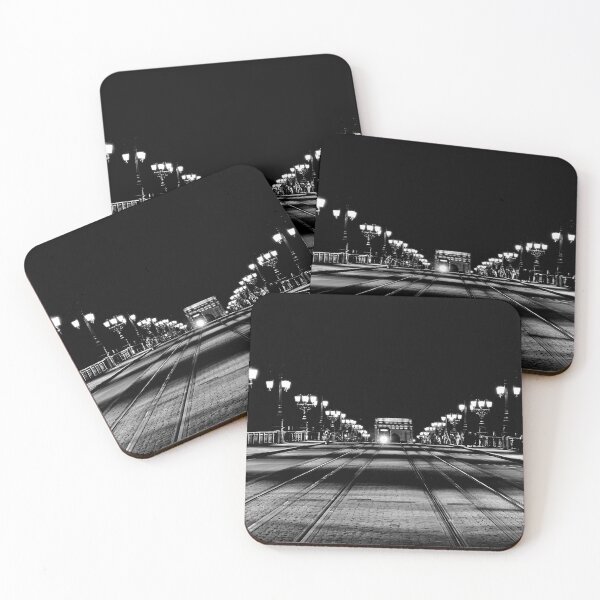 Item preview, Bordeaux Bridge at night designed and sold by CarolinaReina.