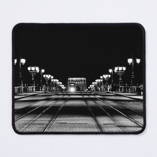 Item preview, Bordeaux Bridge at night designed and sold by CarolinaReina.