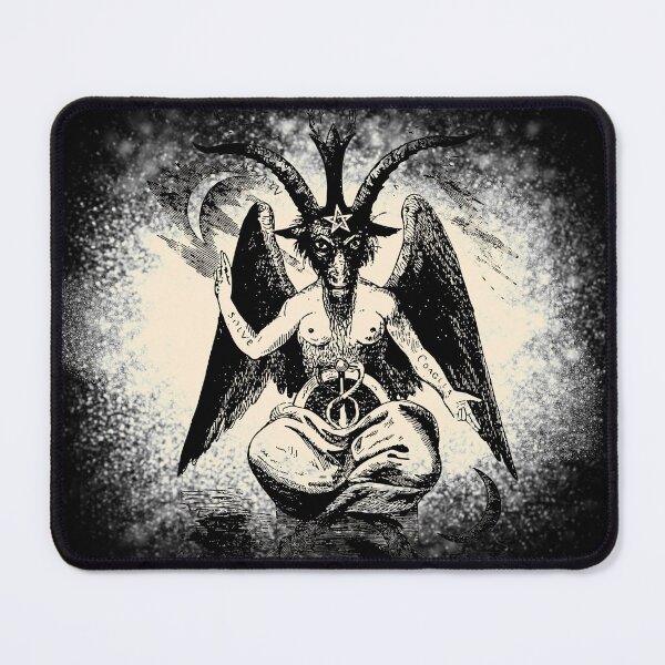 Item preview, Baphomet Occult Sabbatic Goat Mysticism Bleached Shirt - Baphomet Bleached Pillow designed and sold by dgavisuals.