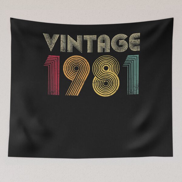 Item preview, Vintage 1981 41st Birthday Gift Retro Men Women 41 Years Old T-Shirt designed and sold by TinaWinsor.