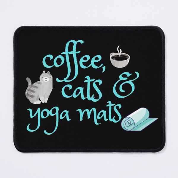 Item preview, Café, gatos y esteras de yoga designed and sold by Rhu Creations.