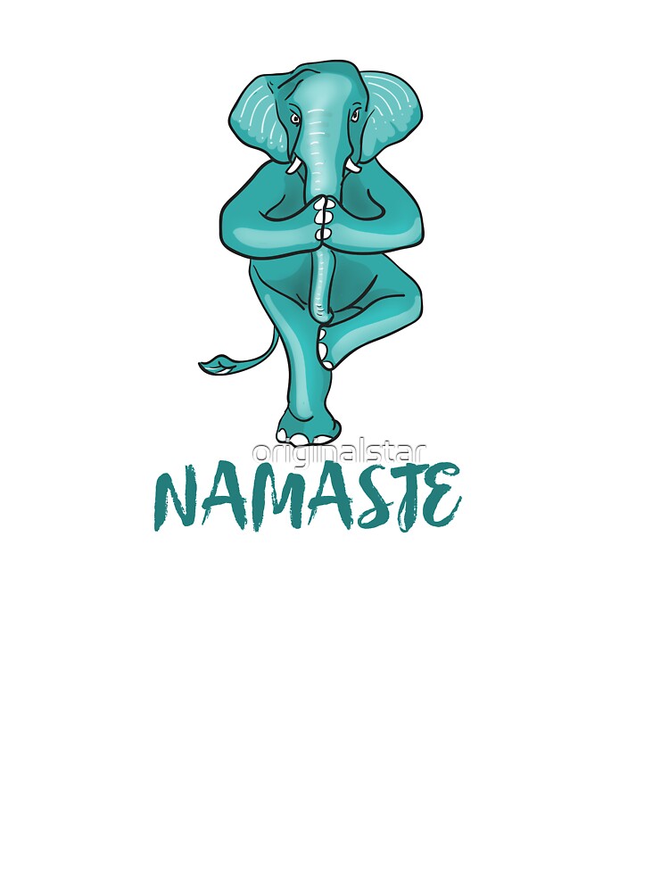 Elefant Yoga Baum Namaste Buddha Humor Turkis Stehen Balance Kids T Shirt By Originalstar Redbubble