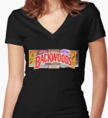 BACKWOODS VINTAGE HIPHOP SHIRT Fitted V-Neck T-Shirt