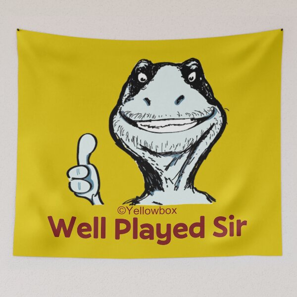 Item preview, Well played Sir- Yellowbox ink painting designed and sold by twyellowbox.