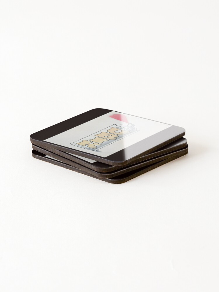 Thumbnail 4 of 5, Coasters (Set of 4), Ubik Sticker designed and sold by RasmusTonning.