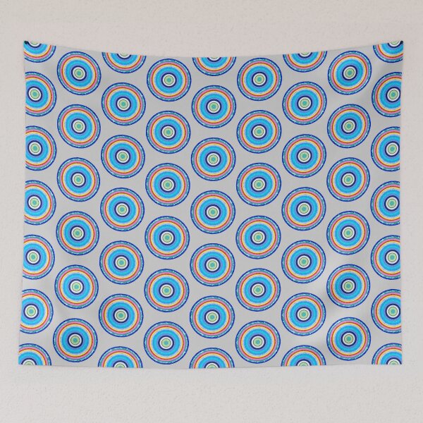 Item preview, digital art geometric video game pixel art circle pattern   designed and sold by teesquare1st.